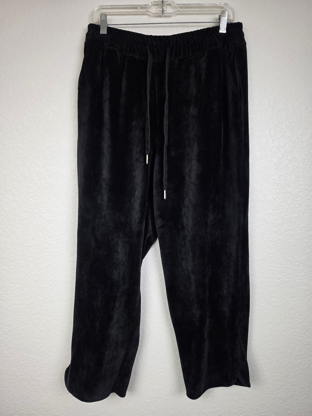 Caslon Black Velvet Lounge Pants Medium